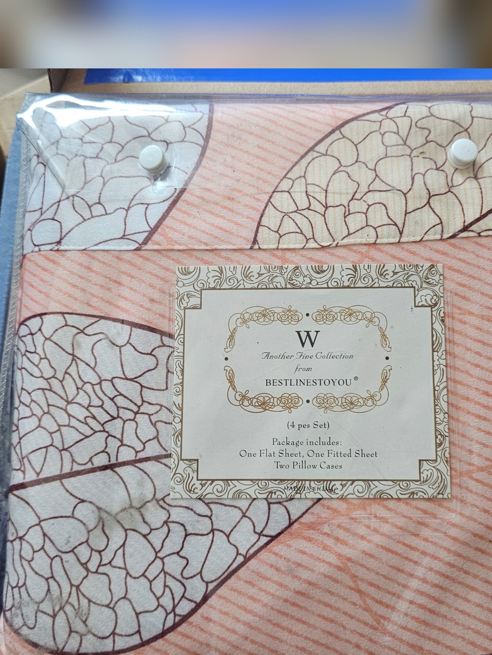 BESTLINESTOYOU Elegant 4-Piece Bedding Set